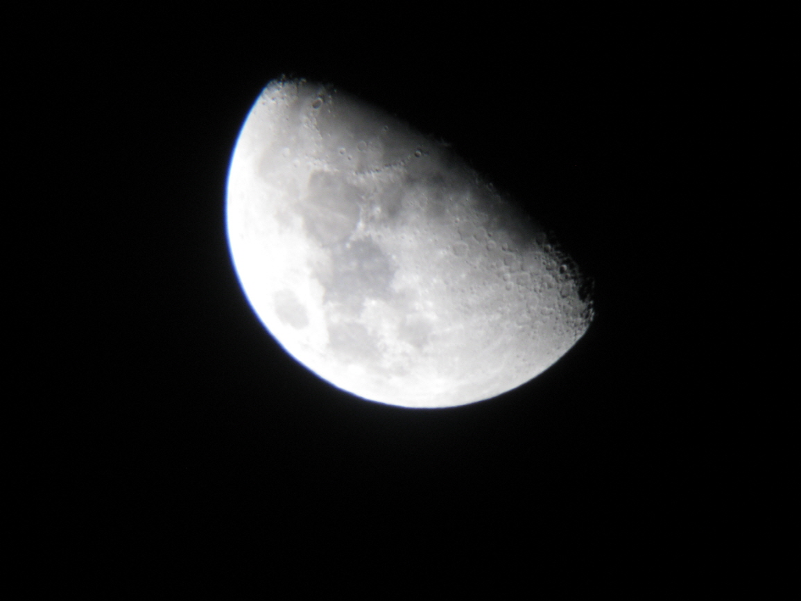 2/19, 달의 위상변화 관찰(첫째날)